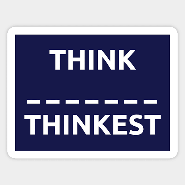 Thinker? Sticker by MBiBtYB